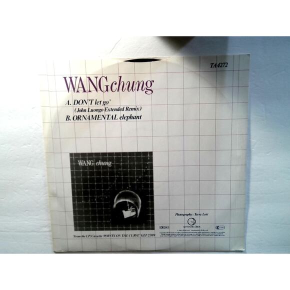 Wang Chung - Don't Let Go (John Luongo Remix) & Ornamental Elephant - 12" Vinyl - Picture 2 of 4
